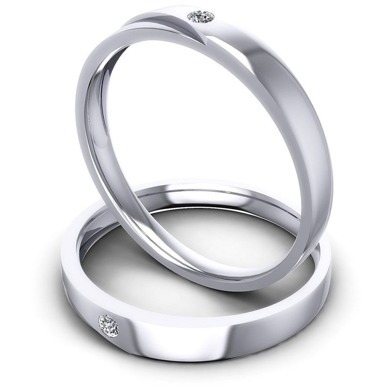 Round Cut Diamonds Wedding Sets in 14KT Rose Gold