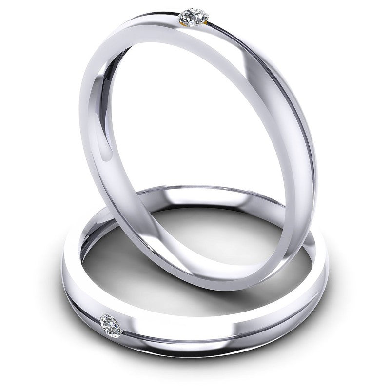 Round Cut Diamonds Wedding Sets in 14KT Rose Gold