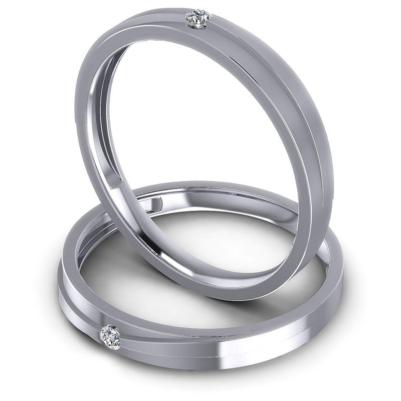 Round Cut Diamonds Wedding Sets in 14KT Rose Gold