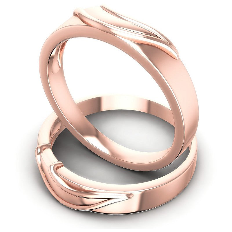 Round Cut Diamonds Wedding Sets in 18KT Rose Gold