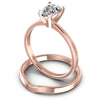 Pear Cut Diamonds Bridal Set in 18KT Rose Gold