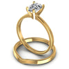 Pear Cut Diamonds Bridal Set in 14KT Rose Gold