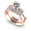 Princess and Round Diamonds 1.75CT Bridal Set in 18KT White Gold