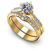 Round Diamonds 0.85CT Bridal Set in 14KT White Gold