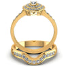 Round Diamonds 0.75CT Bridal Set in 14KT Yellow Gold