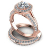 Round Diamonds 2.55CT Bridal Set in 18KT Rose Gold