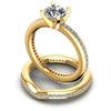 Round Diamonds 1.15CT Bridal Set in 14KT Rose Gold