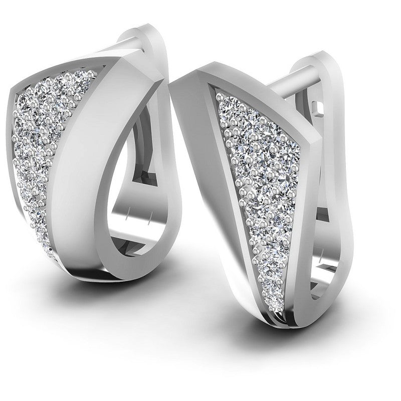 Round Diamonds 0.50CT Earring in 14KT White Gold
