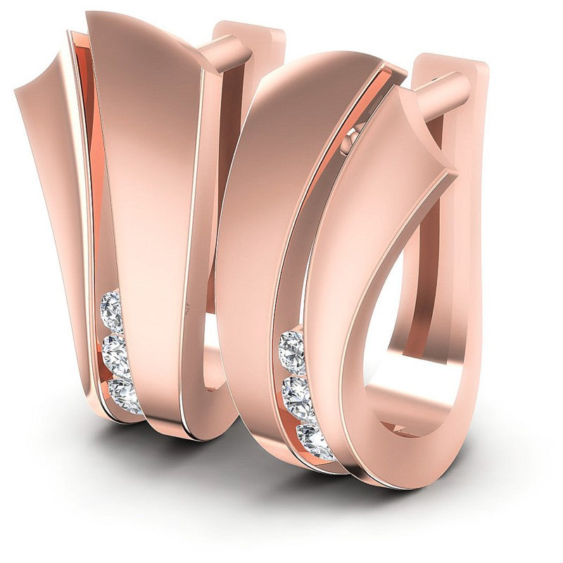 Round Diamonds 0.30CT Earring in 18KT White Gold