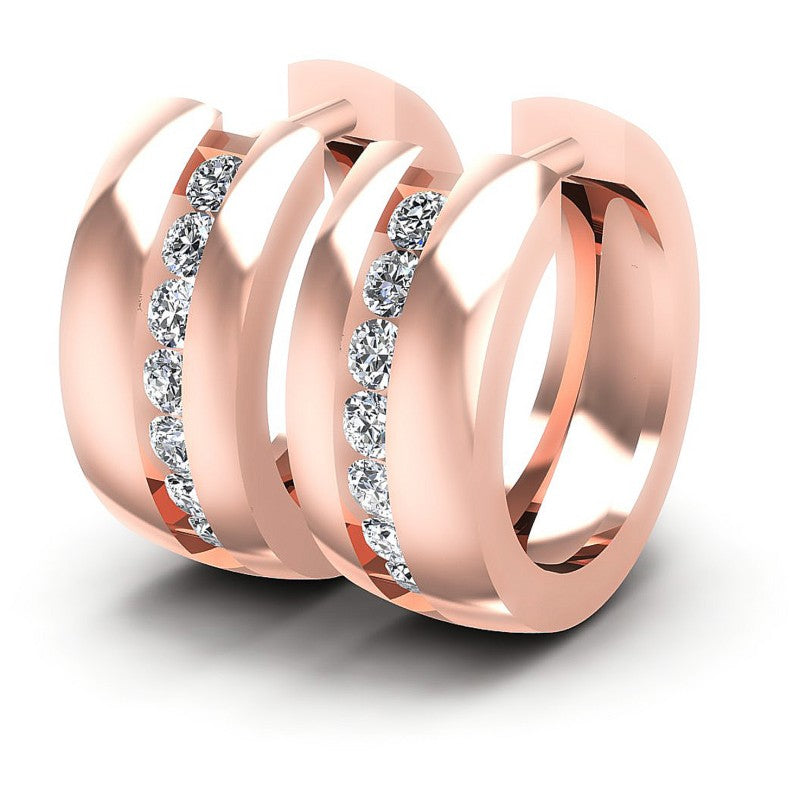 Round Diamonds 0.50CT Earring in 18KT White Gold