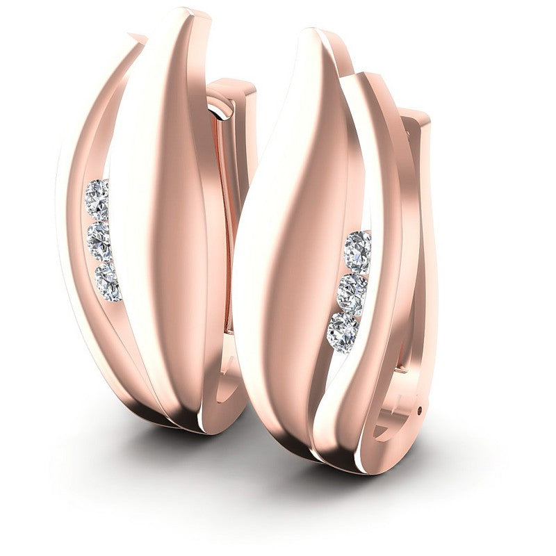 Round Diamonds 0.30CT Earring in 18KT White Gold