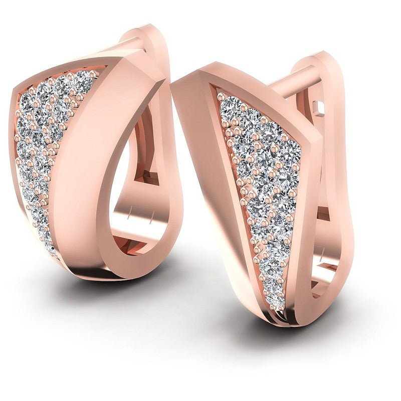 Round Diamonds 0.50CT Earring in 18KT White Gold