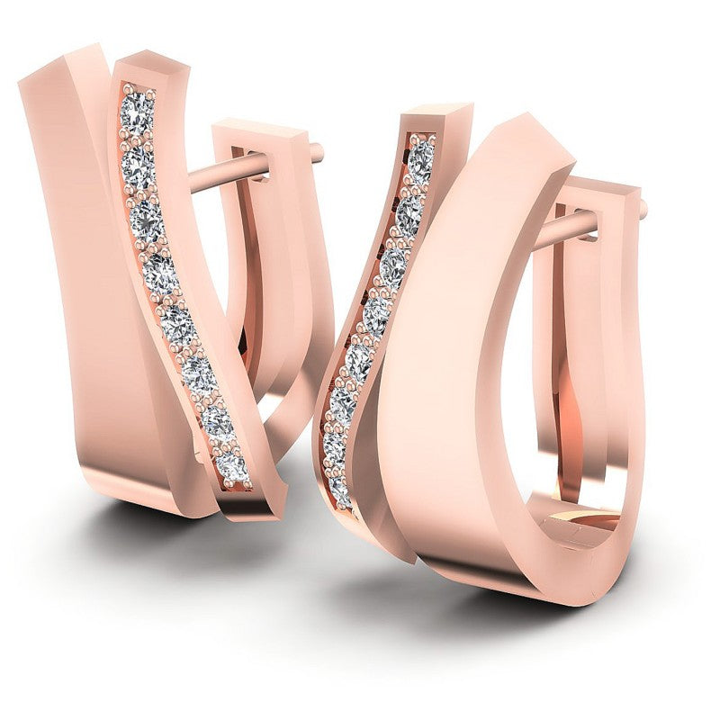 Round Diamonds 0.20CT Earring in 18KT White Gold