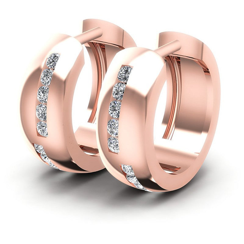 Round Diamonds 0.50CT Earring in 18KT White Gold