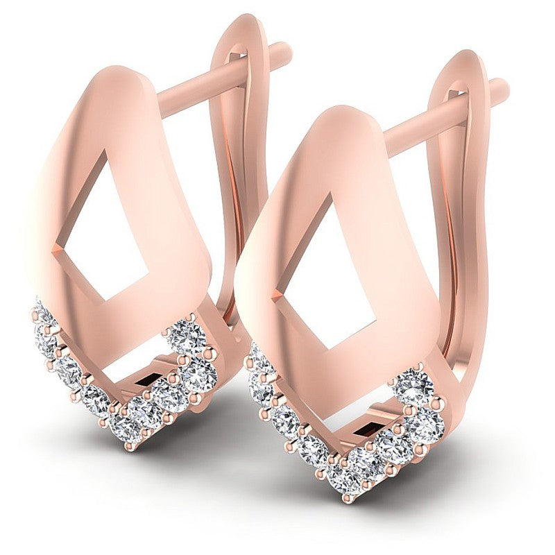 Round Diamonds 0.20CT Earring in 18KT White Gold