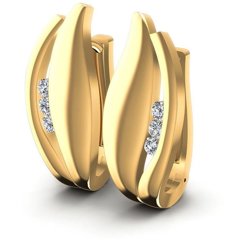 Round Diamonds 0.30CT Earring in 14KT White Gold