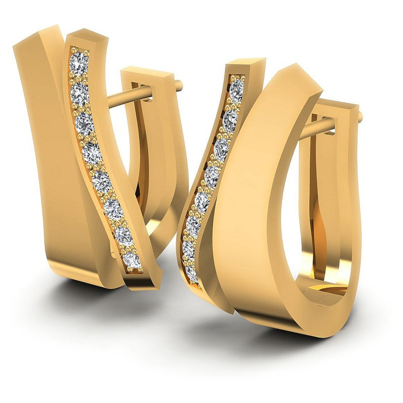 Round Diamonds 0.20CT Earring in 14KT White Gold