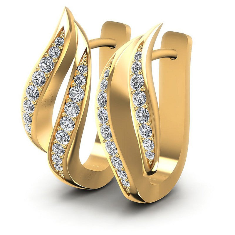 Round Diamonds 0.70CT Earring in 14KT White Gold