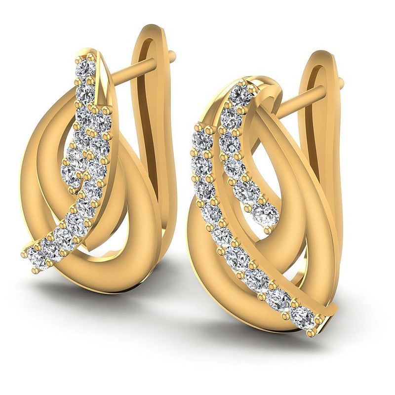 Round Diamonds 0.50CT Earring in 14KT White Gold