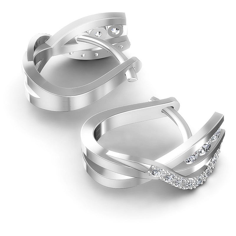 Round Diamonds 0.60CT Earring in 14KT Yellow Gold