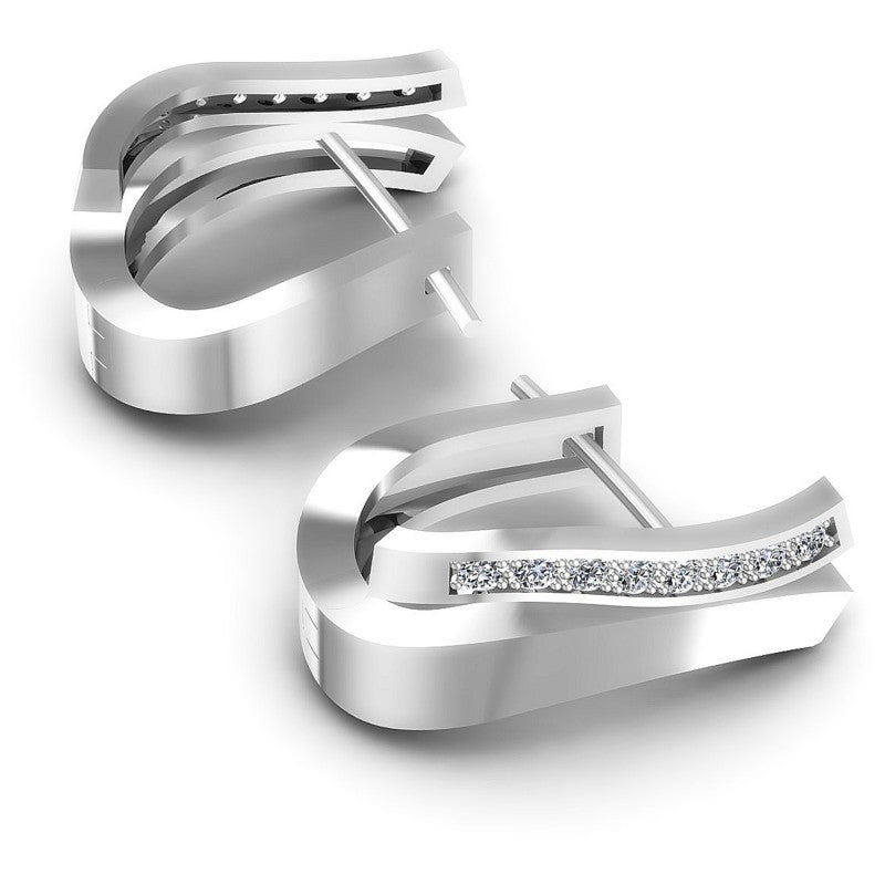 Round Diamonds 0.20CT Earring in 14KT Yellow Gold