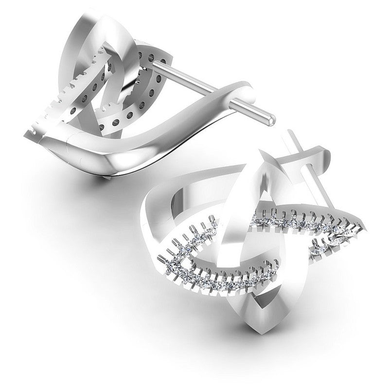 Round Diamonds 0.30CT Earring in 14KT Yellow Gold
