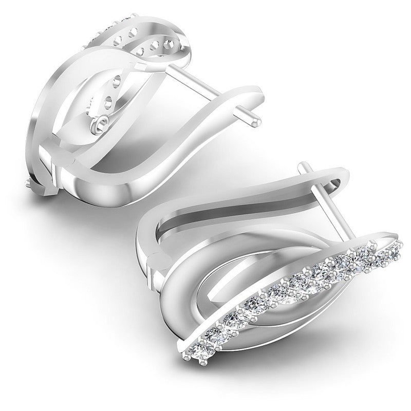 Round Diamonds 0.50CT Earring in 14KT Yellow Gold