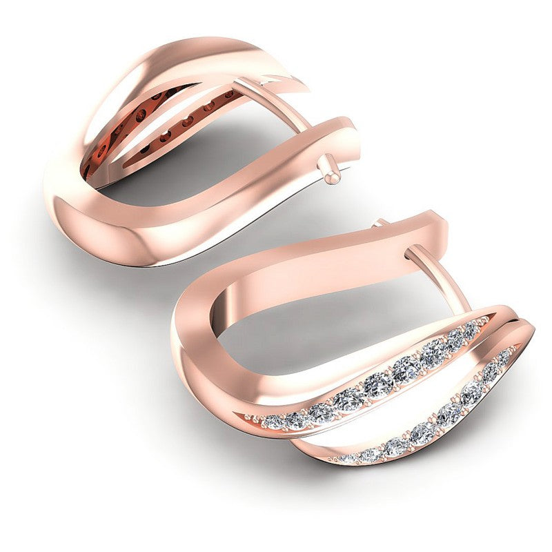 Round Diamonds 0.70CT Earring in 18KT Yellow Gold