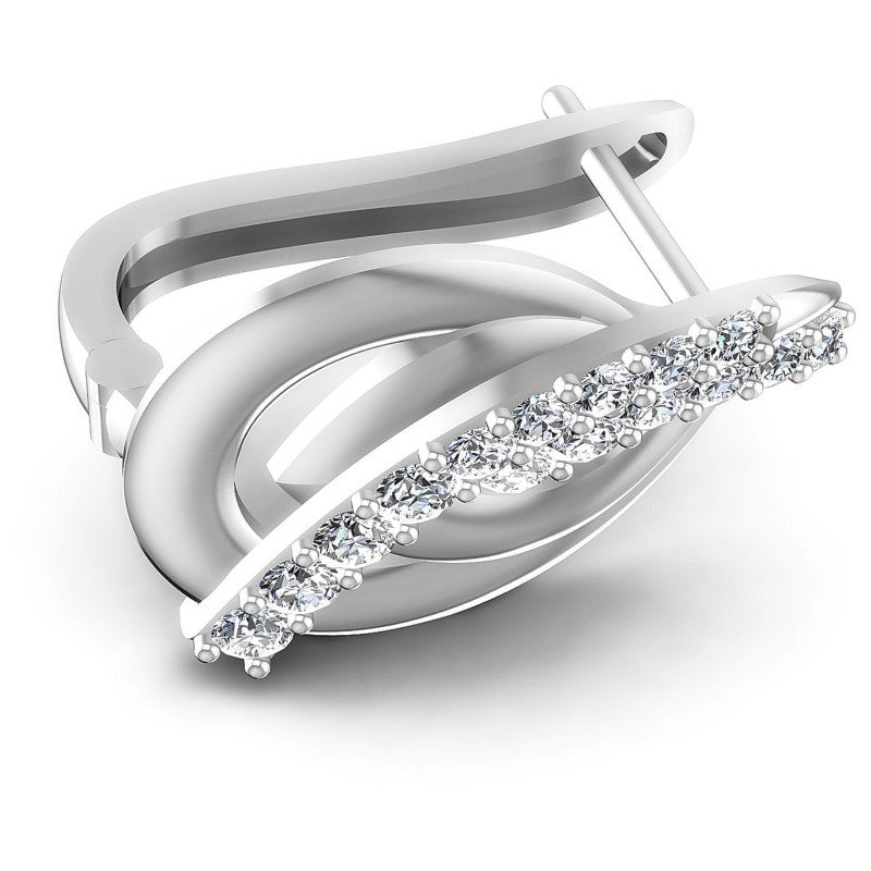 Round Diamonds 0.50CT Earring in 14KT Rose Gold