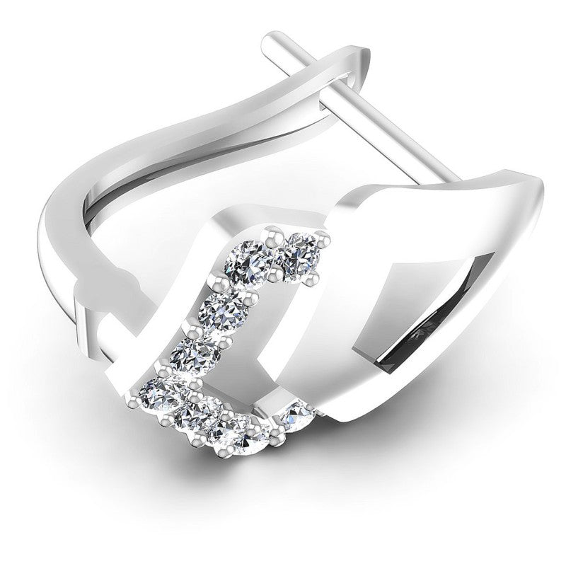Round Diamonds 0.20CT Earring in 14KT Rose Gold
