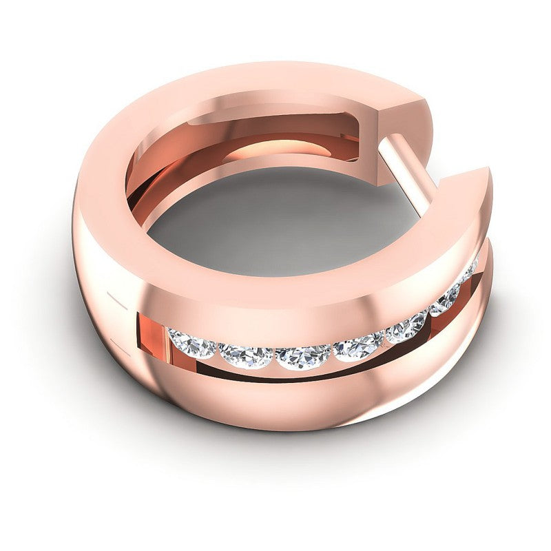 Round Diamonds 0.50CT Earring in 18KT Rose Gold