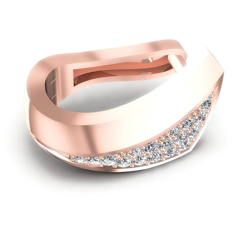 Round Diamonds 0.50CT Earring in 18KT Rose Gold