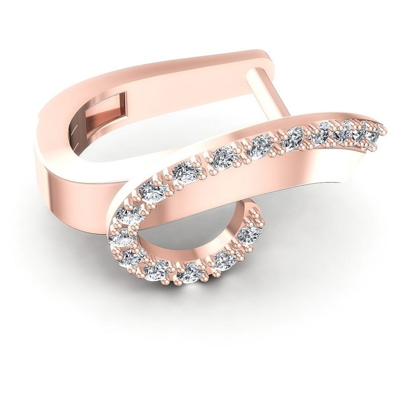 Round Diamonds 0.50CT Earring in 18KT Rose Gold