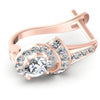 Round Diamonds 0.55CT Earring in 18KT Rose Gold