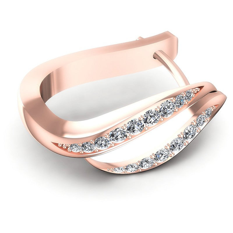 Round Diamonds 0.70CT Earring in 18KT Rose Gold