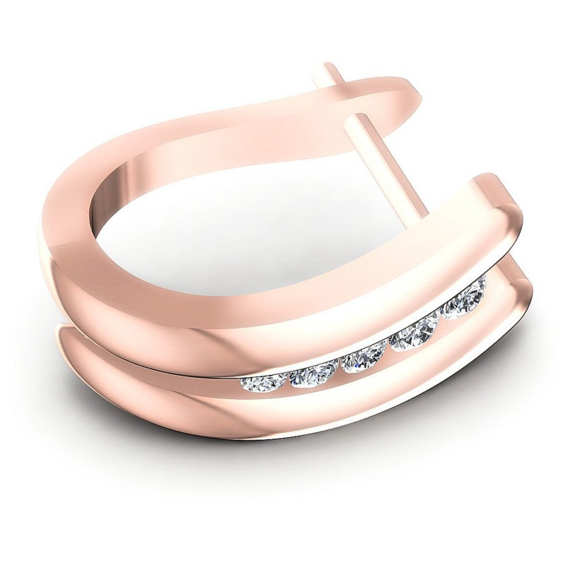 Round Diamonds 0.50CT Earring in 18KT Rose Gold