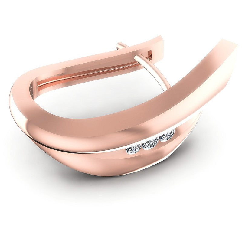 Round Diamonds 0.30CT Earring in 18KT Rose Gold