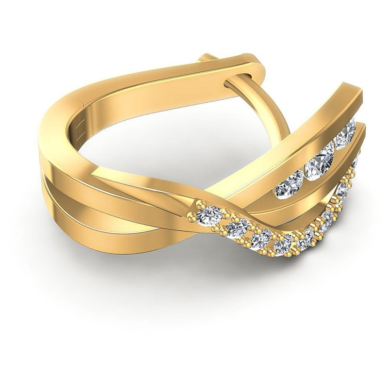 Round Diamonds 0.60CT Earring in 14KT Rose Gold
