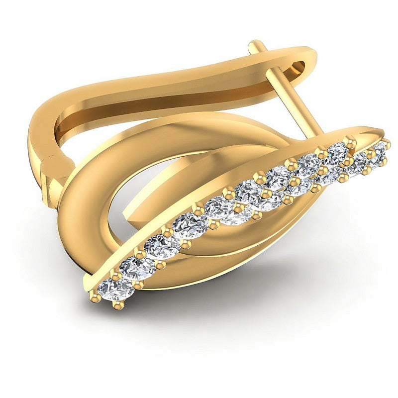 Round Diamonds 0.50CT Earring in 14KT Rose Gold