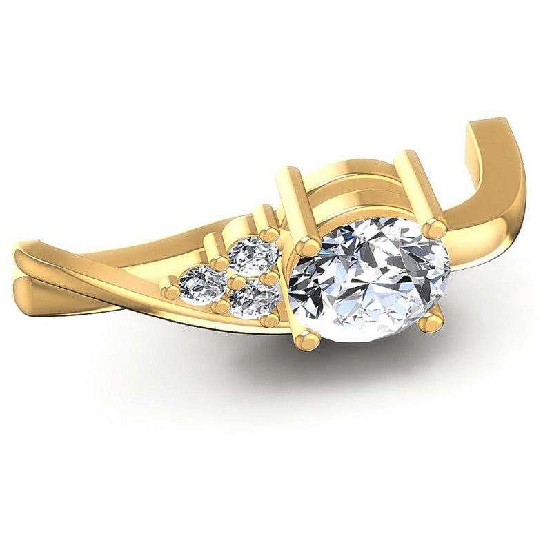 Round Diamonds 0.50CT Earring in 14KT Rose Gold