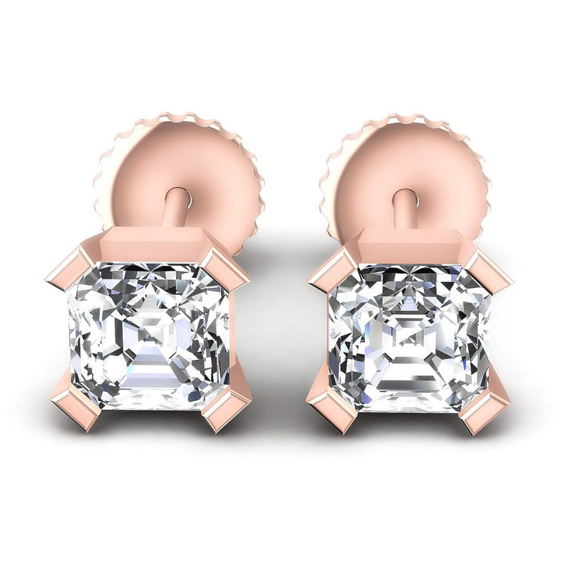 Emerald Diamonds 0.25CT Stud Earrings in 18KT White Gold