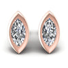 Marquise Diamonds 1.00CT Stud Earrings in 18KT White Gold