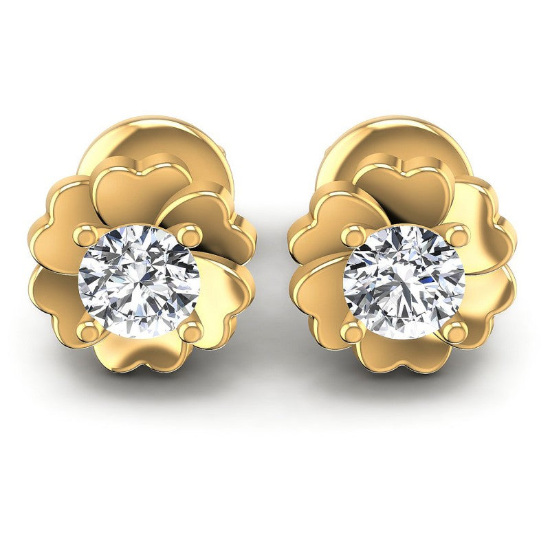 Round Diamonds 0.25CT Stud Earrings in 14KT White Gold
