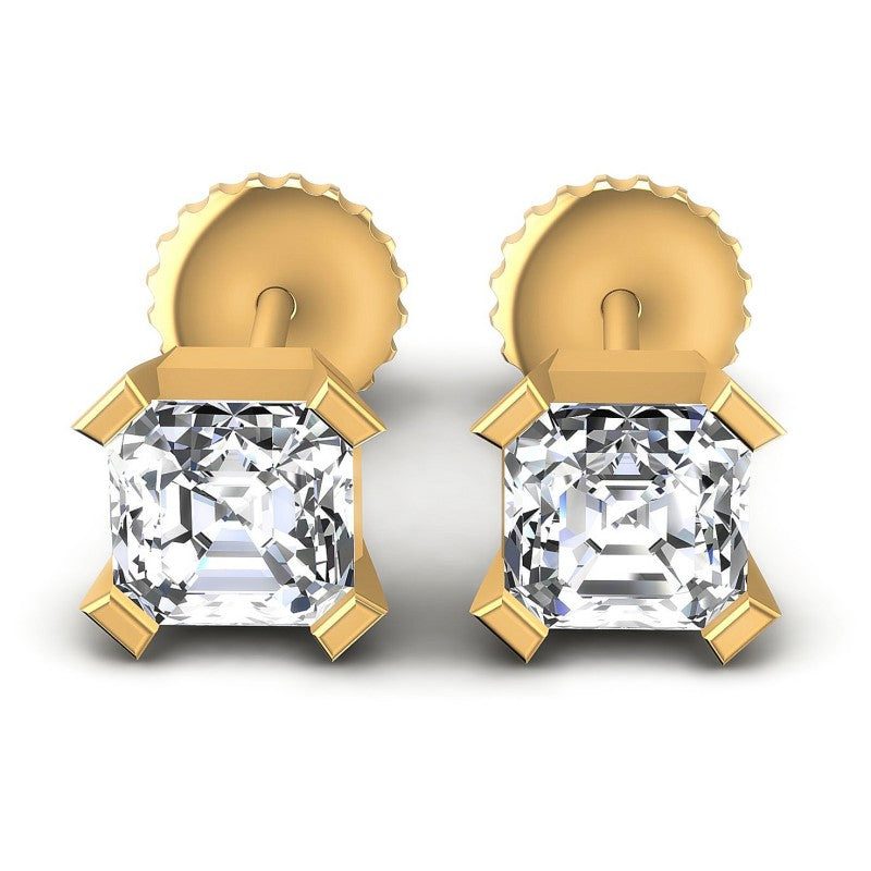 Emerald Diamonds 0.25CT Stud Earrings in 14KT White Gold