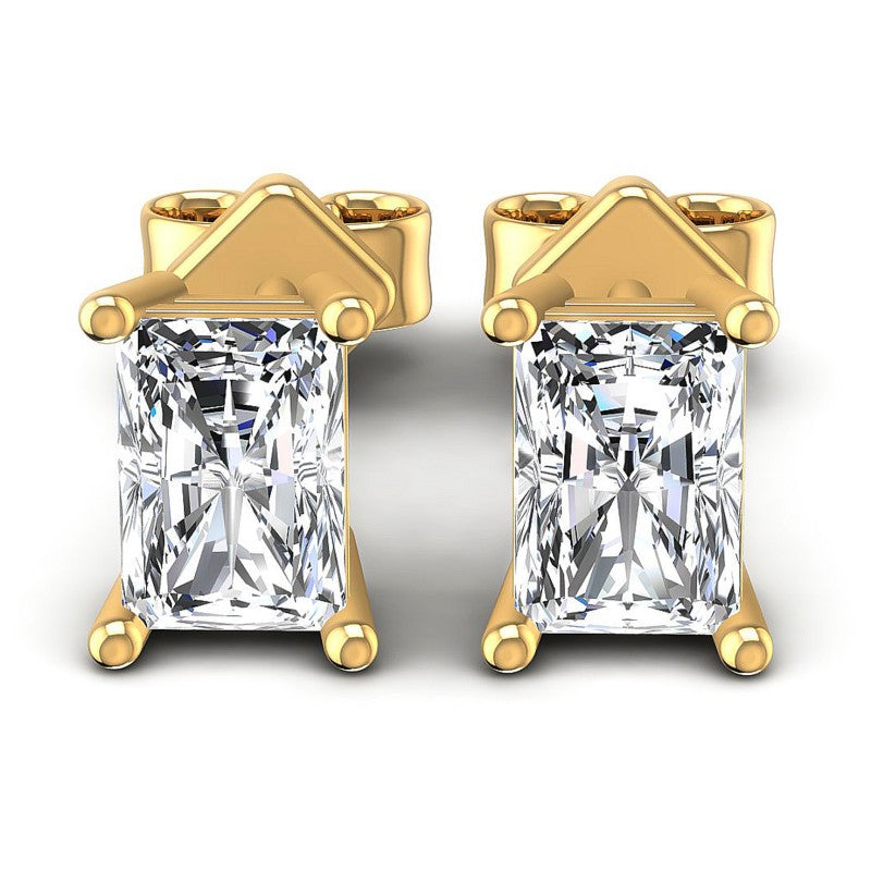 Radiant Diamonds 1.00CT Stud Earrings in 14KT White Gold