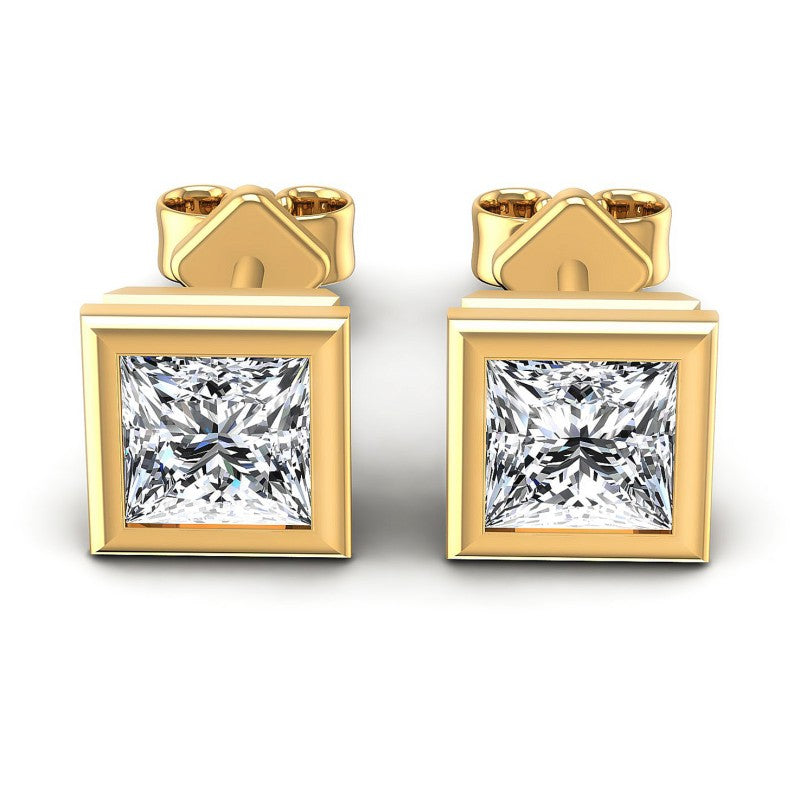Princess Diamonds 0.25CT Stud Earrings in 14KT White Gold