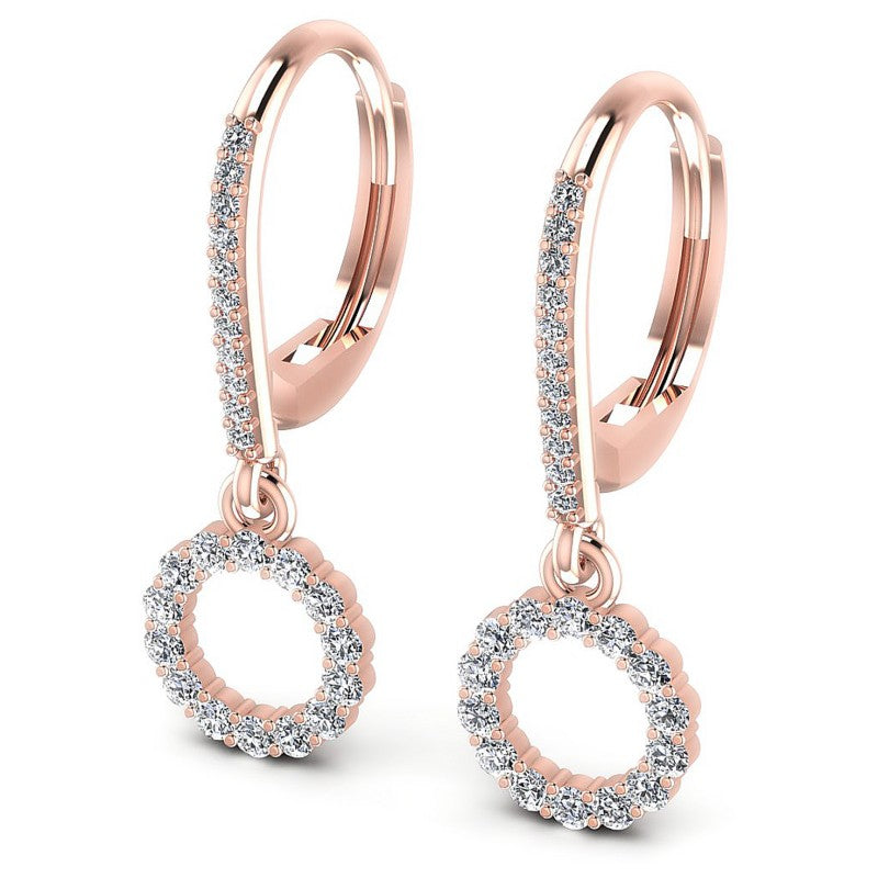 Round Diamonds 0.80CT Earring in 18KT White Gold