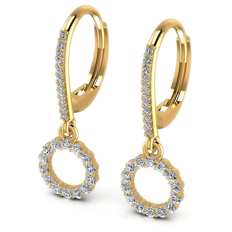 Round Diamonds 0.80CT Earring in 14KT White Gold