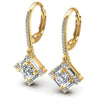 Baguette and Round Diamonds 3.00CT Earring in 14KT White Gold