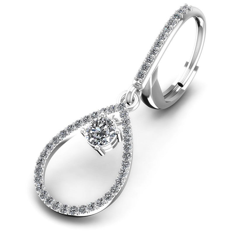 Round Diamonds 1.10CT Earring in 14KT Yellow Gold